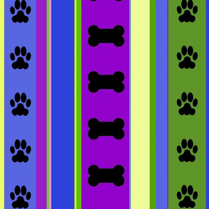 Dog-Themed Stripes3-Large Scale