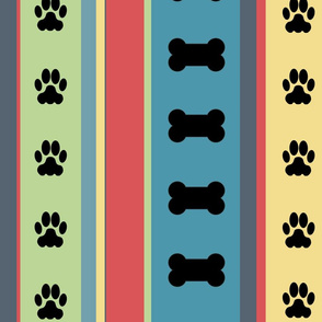 Dog-Themed Stripes6-Large Scale