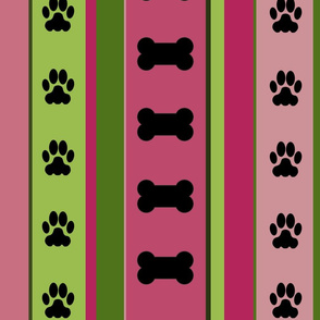 Dog-Themed Stripes8-Large Scale