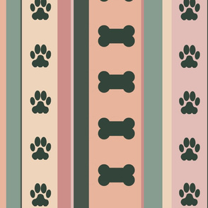 Dog-Themed Stripes10-Large Scale