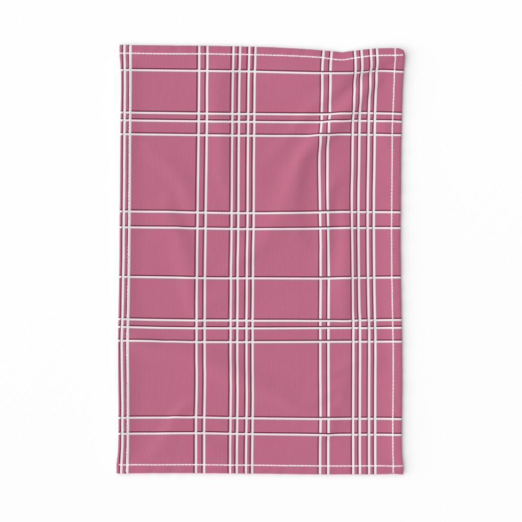 Christmas checks - dusty pink