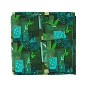 Pineapple Bohemian Jungle Green