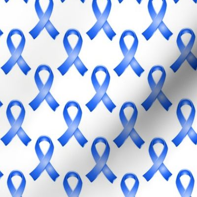 Blue Awareness Ribbons