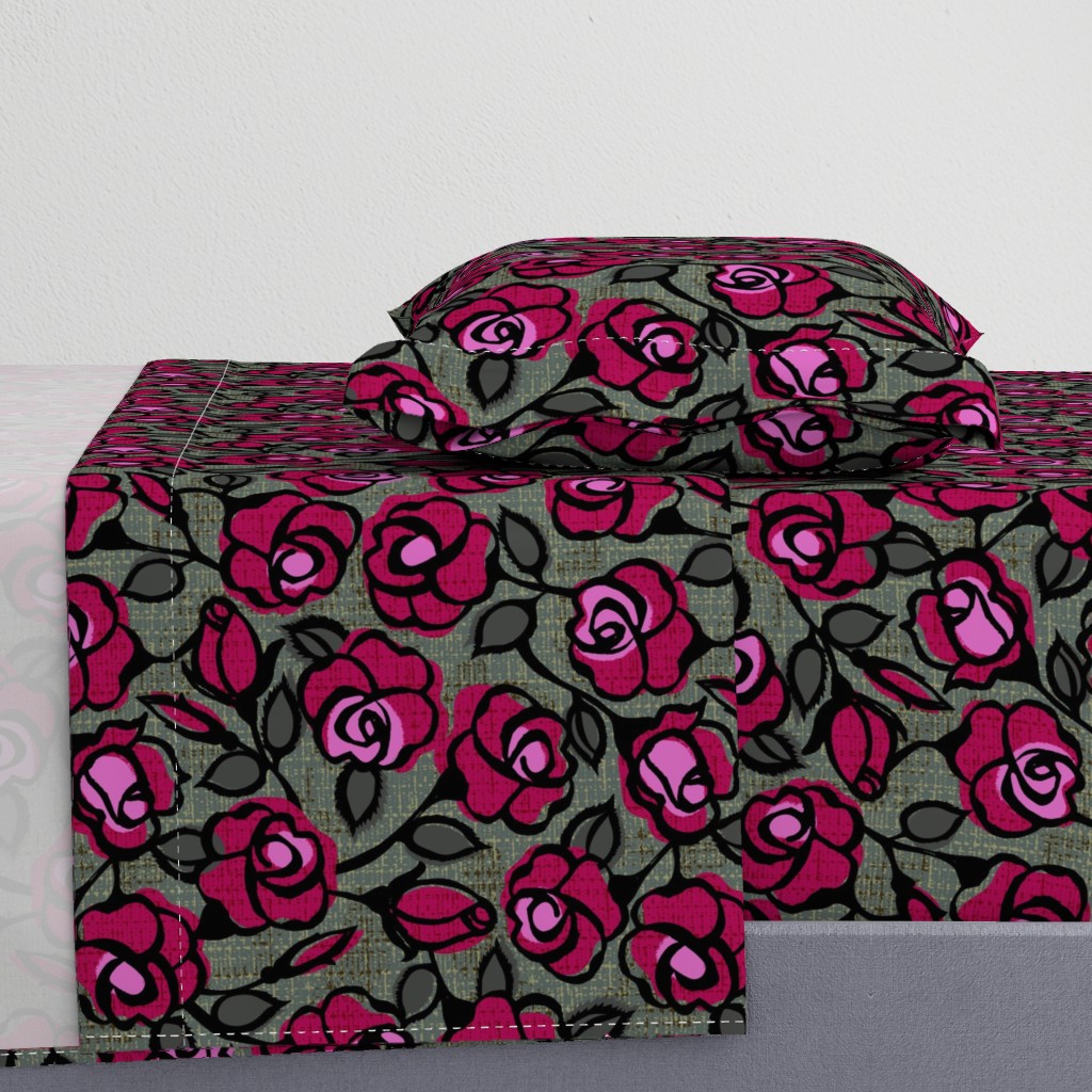 dark red roses- moody floral