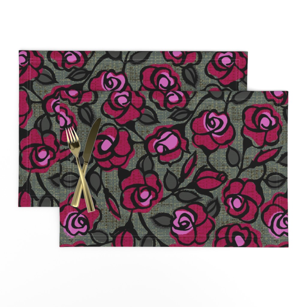 dark red roses- moody floral