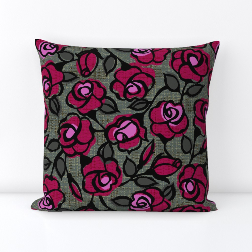 dark red roses- moody floral