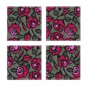 dark red roses- moody floral