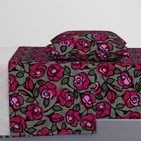 dark red roses- moody floral