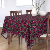 dark red roses- moody floral