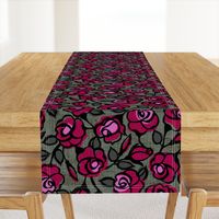 dark red roses- moody floral