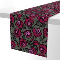 dark red roses- moody floral