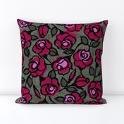 dark red roses- moody floral