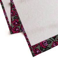 dark red roses- moody floral