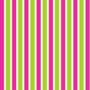 Fun Flare Stripes (#10) - Narrow Meadow Mist Ribbons with Fresh Lime and Fun Flare Pink