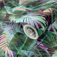 Mystic tropical banana Tropical green leaves 