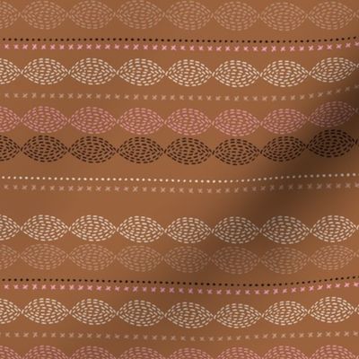 Minimal mudcloth bohemian mayan abstract indian summer aztec design summer fall copper pink SMALL