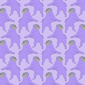 Mod LCP dancing Pugs - Lavender