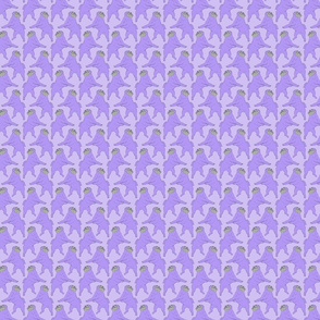 Small Mod LCP dancing Pugs - Lavender