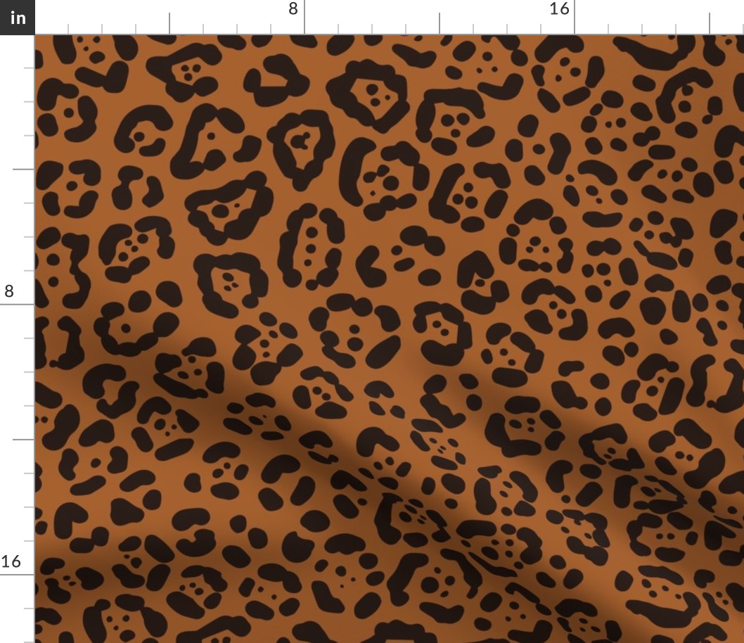 leopard dark brown (large scale)