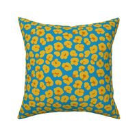 leopard pattern (blue and yellow)