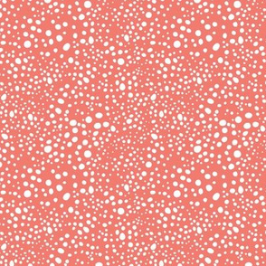 Pebbles - Coral and White