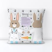 Dr. Bunny M.D. Cut and Sew Plushie Pillow