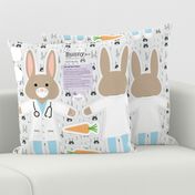 Dr. Bunny M.D. Cut and Sew Plushie Pillow