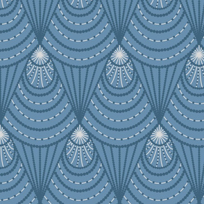 art deco blue