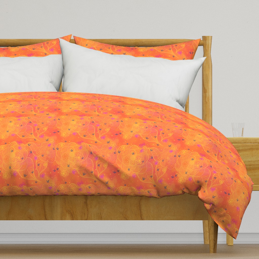 Happy Florals Orange