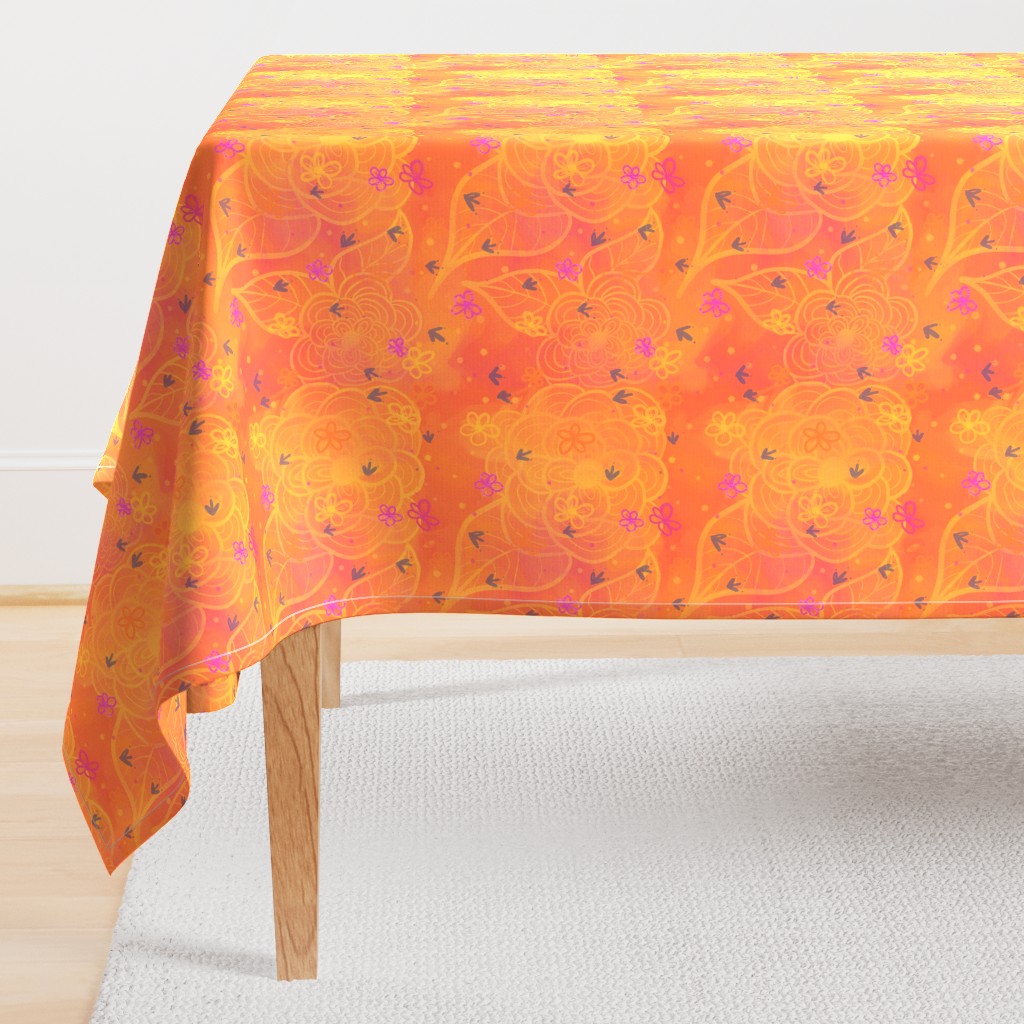 Happy Florals Orange