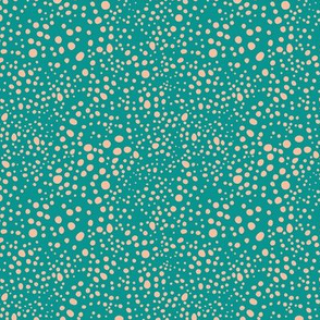 Pebbles - Teal with Blush