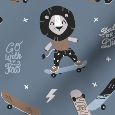 Skate Lion - BIG- dark