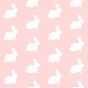 Pastel pink baby bunnies