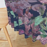 Antique Floral XL Print // Cool Colors