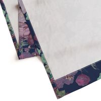 Antique Floral XL Print // Cool Colors