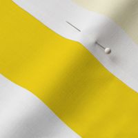 Classic Cabana Stripes in White +  Sun Yellow