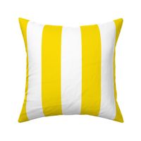 Classic Cabana Stripes in White +  Sun Yellow