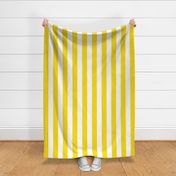 Classic Cabana Stripes in White +  Sun Yellow