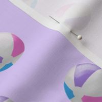 beach balls - pink on purple - summer - LAD19