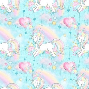 Rainbow Unicorn Fabric Wallpaper And Home Decor Spoonflower