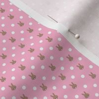 Polka Bunnies in Pink