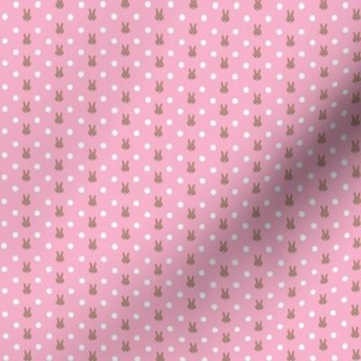 Polka Bunnies in Pink