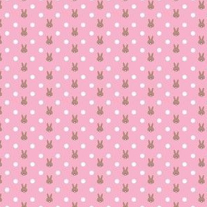 Polka Bunnies in Pink