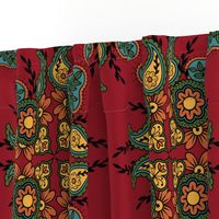 indian floral pattern (large scale)