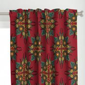 indian floral pattern (large scale)