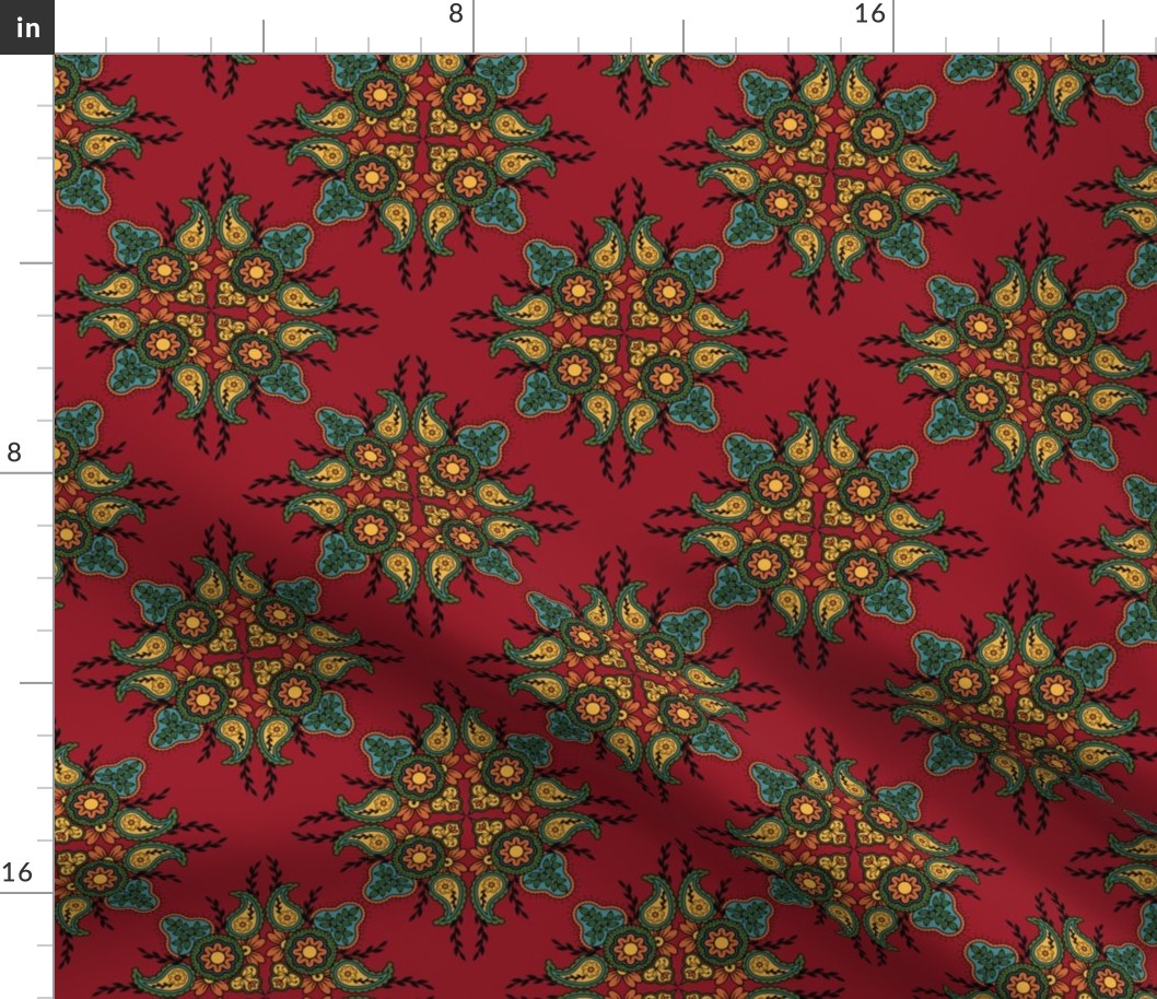 indian floral pattern (small scale)