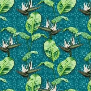 Strelitzia Nicolai Fabric, Wallpaper and Home Decor | Spoonflower