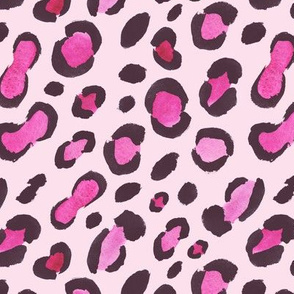 Pink hand made leopard