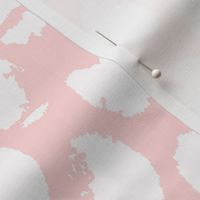 distressed watercolor polka dot pink and ivory