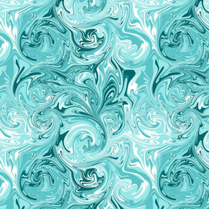Swirly Marble in Teal
